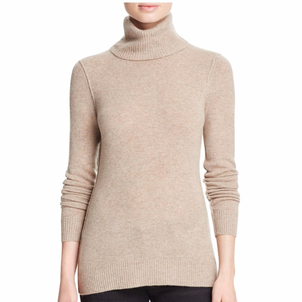 May Turtleneck Sweater - Taupe main image 1